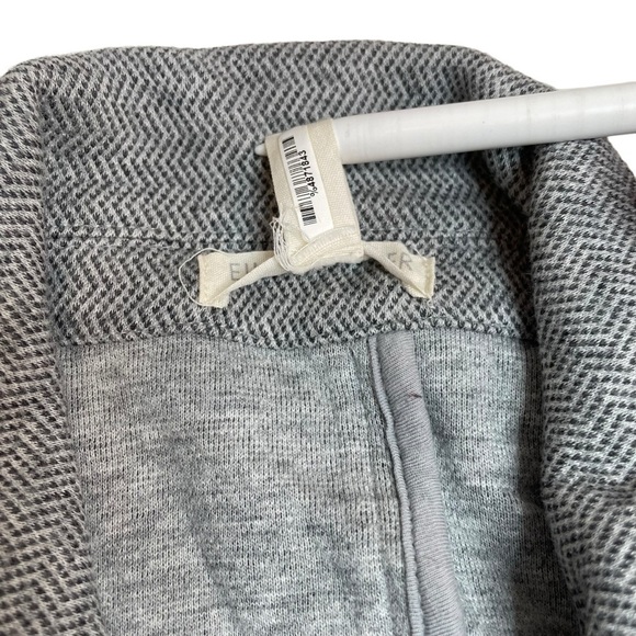 Eileen Fisher Petites Asymmetrical Zip Sweater Jacket Grey Chevron Small - Picture 3 of 6